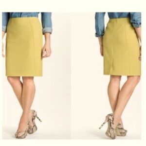 NWT Halogen Pencil Skirt in Mustard SZ 8